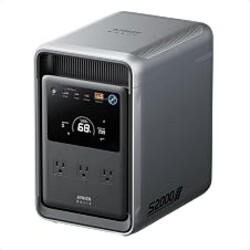 Anker SOLIX S2000 Portable Power Station, 1500W Solar Generator for Home Use, Up to 35-Hr Fridge Backup, 2,010Wh LFP Battery for Emergencies, Power Outages, Camping (Solar Panel Optional)