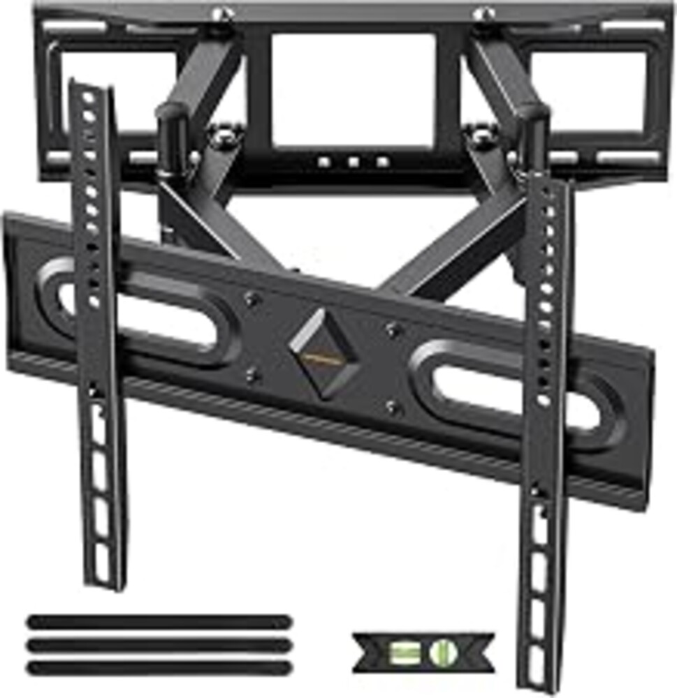 IWORKBOARD 50 55 65 inch Full Motion TV Wall Mount for 32-70 inch TV Bracket, Dual articulating Arms Mount, Tilt Swivel Extension Level, Max VESA 400x400mm, 16" Studs, 110 lbs,Fit Most 40 43 50+ TVs