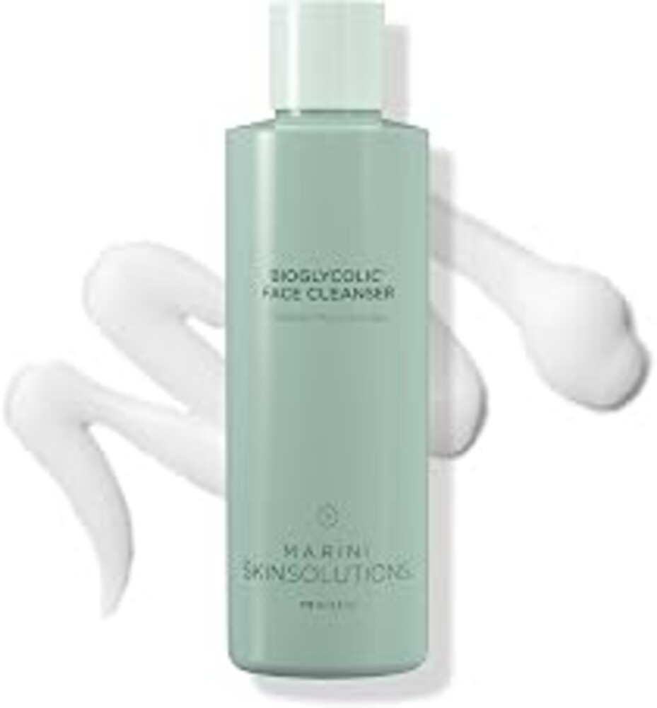 Marini SkinSolutions Bioglycolic Face Cleanser - Gentle Resurfacing Facial Wash with Glycolic Acid - Non Foaming, Non Irritating - Cruelty Free - Made in the USA - 6 fl oz