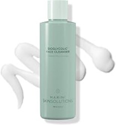 Marini SkinSolutions Bioglycolic Face Cleanser - Gentle Resurfacing Facial Wash with Glycolic Acid - Non Foaming, Non Irritating - Cruelty Free - Made in the USA - 6 fl oz