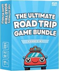 The Ultimate Road Trip Game Bundle, a 4-in-1 Travel Game and Car Game for Kids and Adults, Filled with Must-Have Road Activities