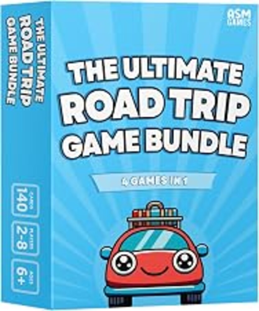 The Ultimate Road Trip Game Bundle, a 4-in-1 Travel Game and Car Game for Kids and Adults, Filled with Must-Have Road Activities