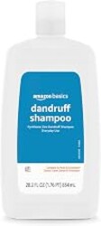 Amazon Basics Anti-Dandruff Shampoo for Itchy Scalp, Dry Scalp Relief, Flake Control, pH Balanced, Paraben-Free, Cruelty-Free, Clean Scent, Normal to Oily Hair, 28.2 fl oz, 1-Pack