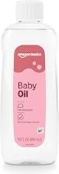 Amazon Basics Baby Oil, Mild & Gentle, Dermatologist Tested, Lightly Scented, 14 Fluid Ounces, Packaging May Vary