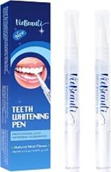 VieBeauti Teeth Whitening Pen (2 Pcs), 20+ Uses, Effective, Painless, No Sensitivity, Travel-Friendly, Easy to Use, Beautiful White Smile, Mint Flavor