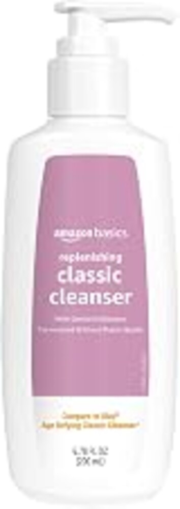 Amazon Basics Gentle Exfoliating Face Wash, Replenishing Daily Facial Cleanser, Refreshing, 6.78 fl oz (Pack of 1)