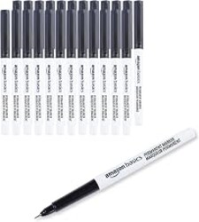 Amazon Basics Ultra Fine Point Permanent Markers for Drawing, Writing and Doodling, Quick Drying, Fade Resistant, Black, 24-Pack