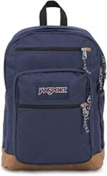 JanSport Cool Backpack, with 15-inch Laptop Sleeve - Large Computer Bag Rucksack with 2 Compartments, Ergonomic Straps, Navy | 15-inch Laptop Sleeve