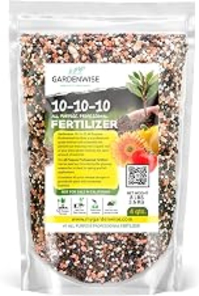 10-10-10 Plant Fertilizer Slow Release - 10 10 10 All Purpose Granular Garden Fertilizer for Vegetables, Tomato, Arborvitae, Shrubs, Rose, Flowers, Fruit, Fig Trees (4 QUARTS)