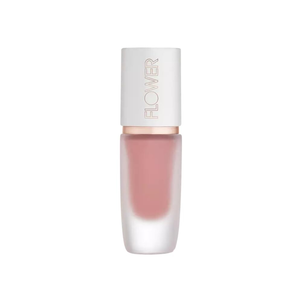FLOWER BEAUTY By Drew Barrymore Perfect Pout Lip Color - Soft Matte Finish - Liquid Lipstick - Comfortable + Lightweight Feel (Dune)