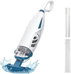 Enhulk PC68 Pool Vacuum, Upgraded 26.5 GPM Beast-Level Suction | 6' Extension Pole, 2 Filter Bags, 60 Mins Runtime, Cordless Handheld Pool Cleaner for Above Ground & Inground Pools