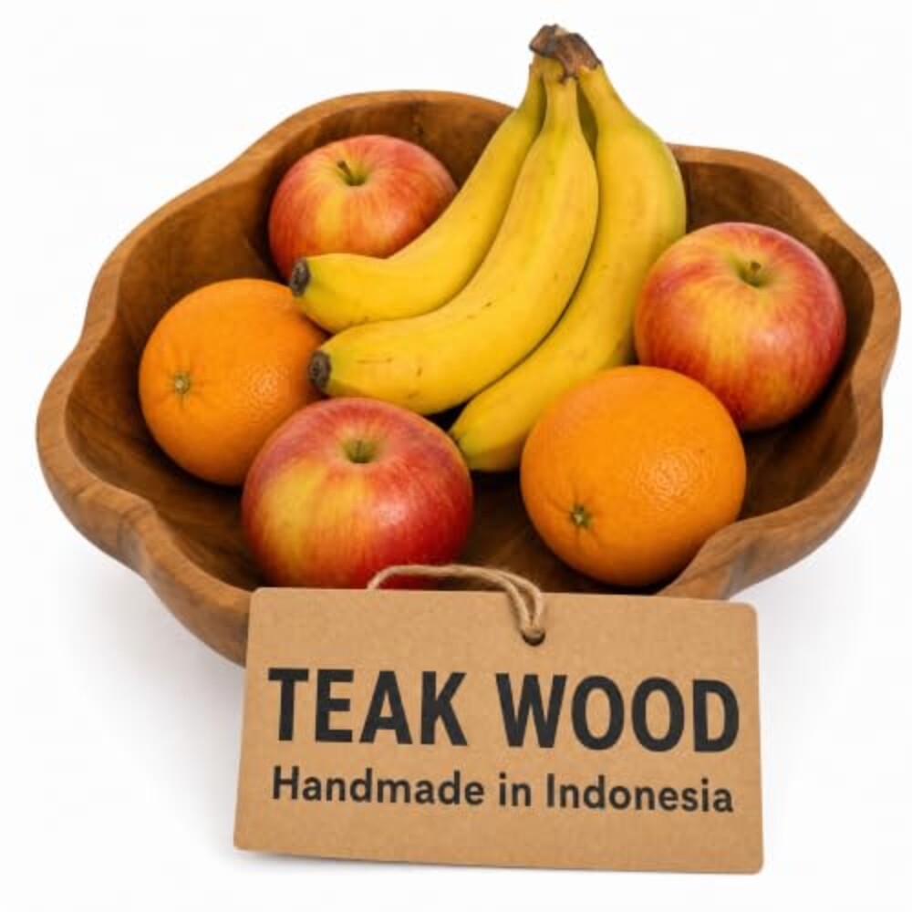 Spaceneat Wooden Fruit Bowl for Kitchen