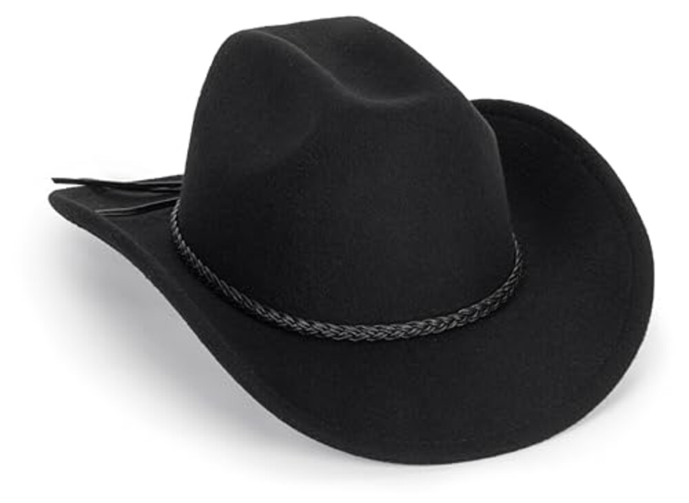 Classic-Western-Cowboy-Hat Upturn-Brim F