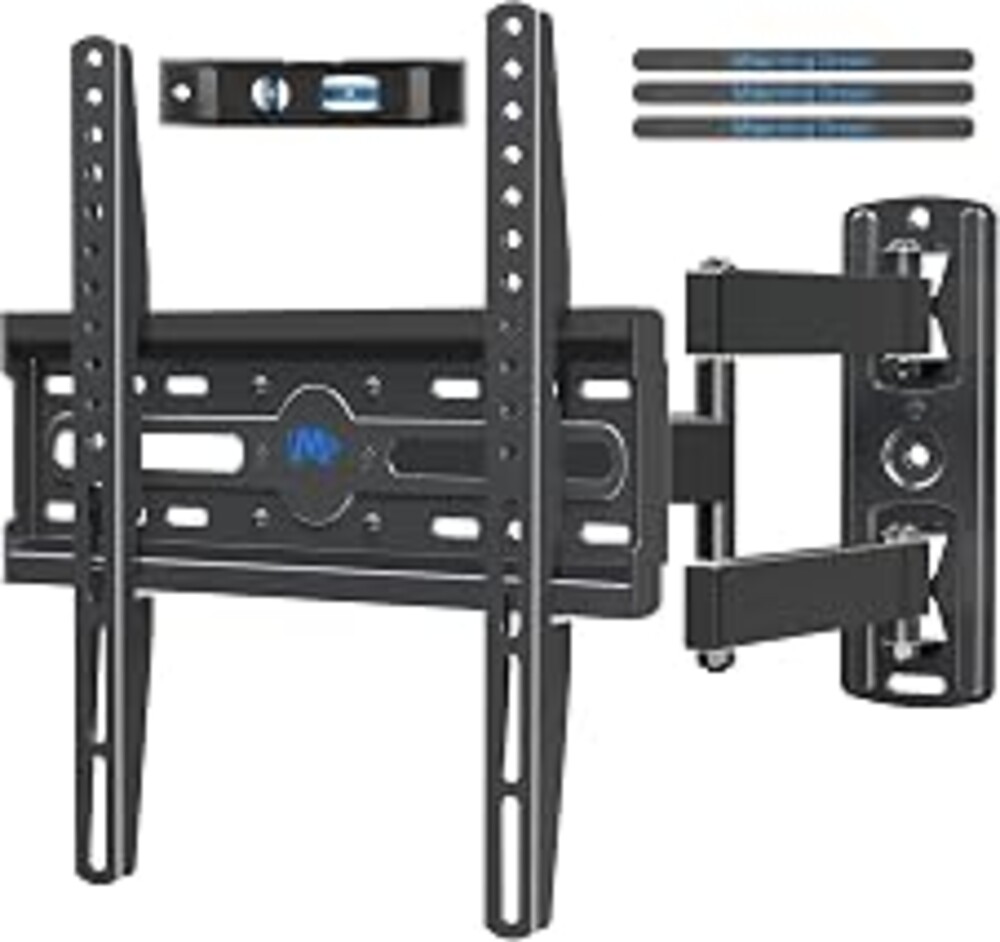 Mounting Dream TV Wall Mount Swivel and Tilt for 26-55 Inch TV up to 60 lbs | TV Mount Perfect Center Design, Full Motion TV Mount Bracket with Articulation, Max VESA 400x400mm, MD2377