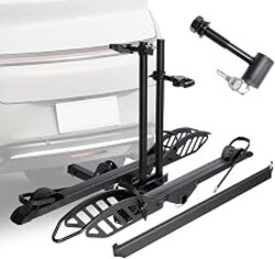 CRAVOT CyberRack EBike Rack for 2 Bike, 200 lbs Capacity | Heavy Duty Electric Bike Carrier, 5-inch Fat Tire Bicycle for 2'' Receiver Cars Trucks SUVs Minivans RV, Trailer
