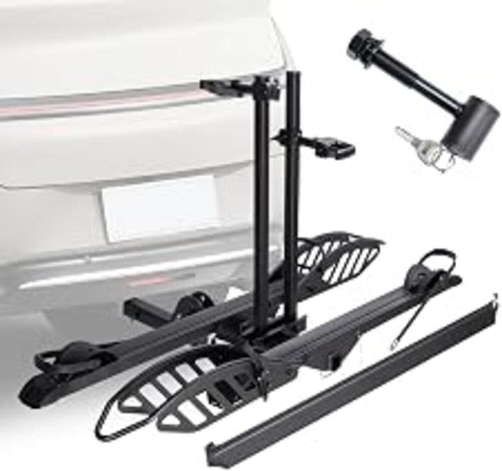 CRAVOT CyberRack EBike Rack for 2 Bike, 200 lbs Capacity | Heavy Duty Electric Bike Carrier, 5-inch Fat Tire Bicycle for 2'' Receiver Cars Trucks SUVs Minivans RV, Trailer