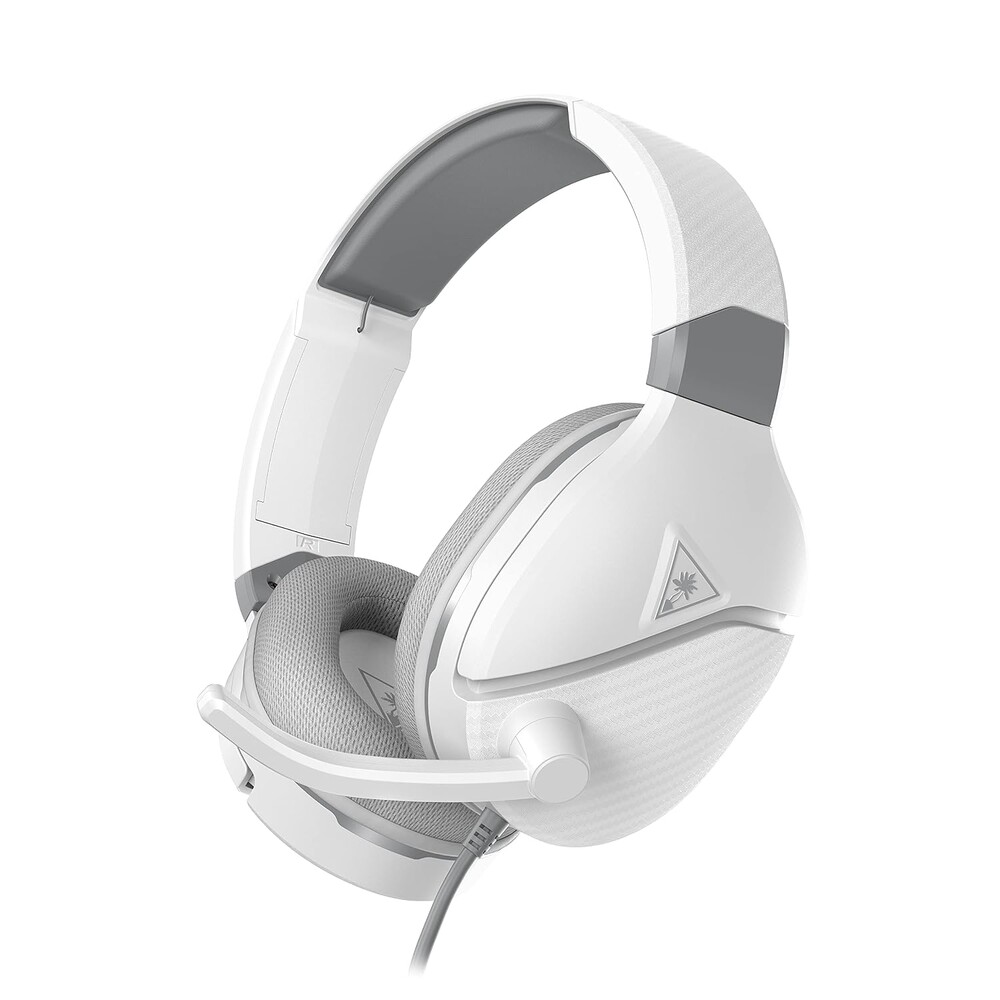 Turtle Beach Recon 200 Gen 2 Wired Multiplatform Gaming Headset, Xbox, PS5 | Xbox Series X|S & Xbox One, PlayStation, PS4, PC, Powered Bass Boost, Flip-to-Mute Mic, Mic Monitoring, Memory Foam, White