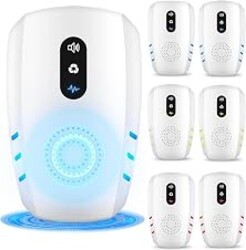 2026 Upgraded Ultrasonic Indoor Pest Repeller, 3-Mode Mouse Traps, 6 Pack | Electronic Plug-in Rodent & Insect Deterrent for Mouse, Rat, Roach, Ant, Spider and Mosquito in Home, Office, Garage