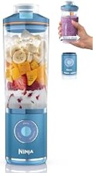 Ninja Blast Max, Portable Blender + Twist & Go, Personal Smoothie, Blend, Ice Crush, 3 Programs, Cordless, 22oz removable Vessel, Dishwasher Safe, Leakproof, Blue Raspberry, BC251BL2