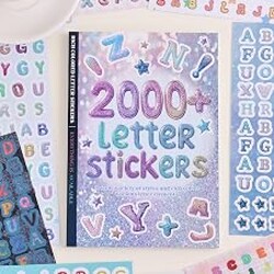 PAGEMORE 2000+ Pcs Alphabet Sticker for Journaling,Fun & Colorful Craft Letter Stickers for Junk Journal, Scrapbooking Supplies, Ideal DIY Decorative Gift for Women Teen Girls