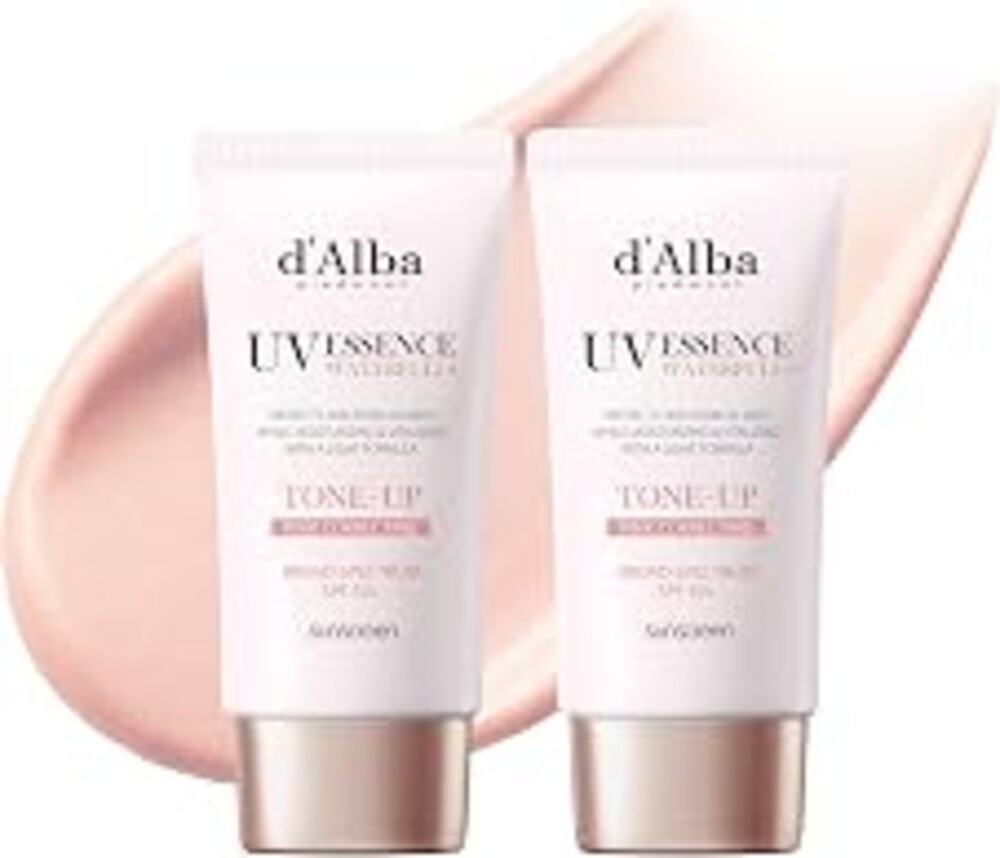 [2 ea] d'alba Piedmont Waterfull Tone-Up Sunscreen Serum BROAD SPECTRUM SPF 50 + Korean Sunscreen for Face, All Skin Tones (2 x 1.69 fl.oz.)