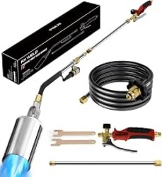 RX WELD Adjustable Propane Weed Burner Torch with 10FT Hose | 1,800,000 BTU, or Garden, Driveway, Farm, Ice & Snow
