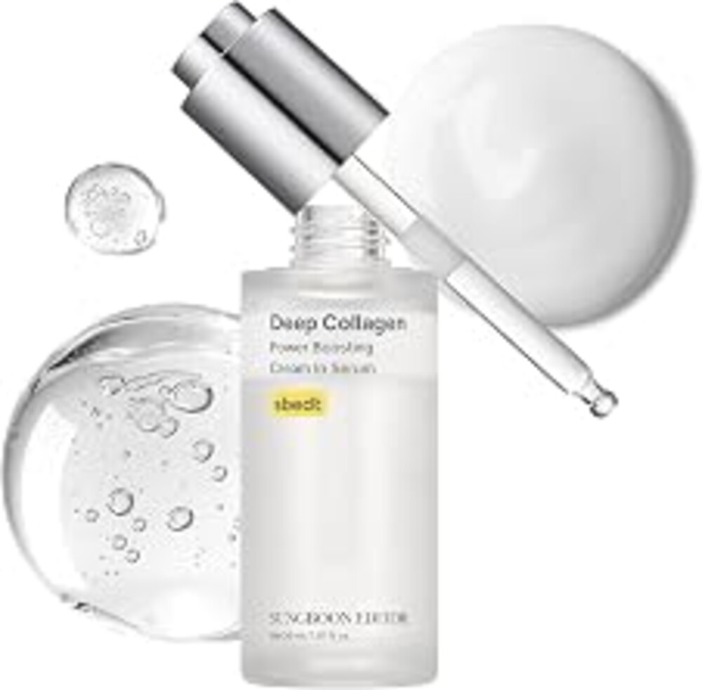 SUNGBOON EDITOR Deep Collagen Serum, 5% Volufiline + 58% Low Molecular Collagen + 2% Niacinamide, Hydrating & Smoothing Face Serum, Korean Skincare, 1.01 fl oz, Gifts for Women