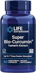 Life Extension Super Bio-Curcumin Turmeric Extract – Highly-Absorbable Curcumin for Whole-Body Health Support – Gluten-Free, Non-GMO, Vegetarian – 60 Vegetarian Capsules