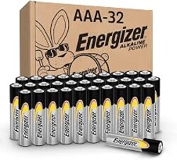 Energizer Alkaline Power AAA Batteries (32 Pack), Long-Lasting | For wireless mouse, flashlights, thermometers, smart home devices, and controllers; hold power for up to 10 years in storage