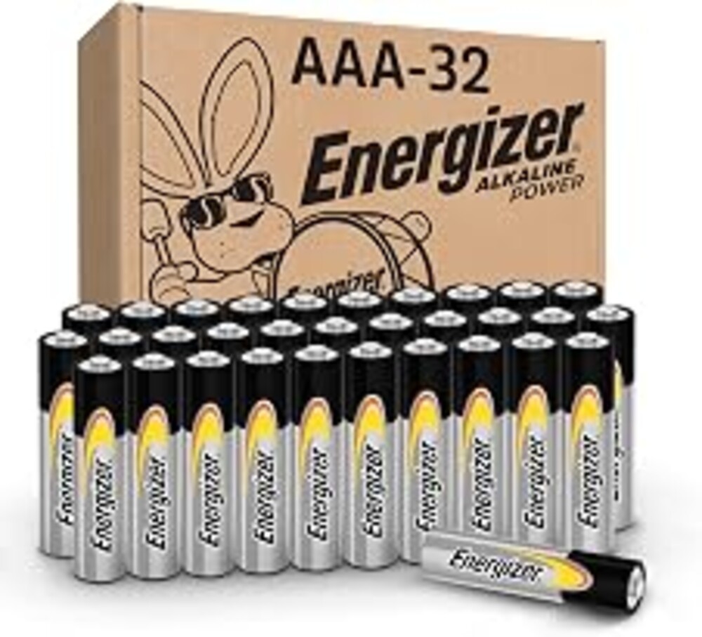 Energizer Alkaline Power AAA Batteries (32 Pack), Long-Lasting | For wireless mouse, flashlights, thermometers, smart home devices, and controllers; hold power for up to 10 years in storage