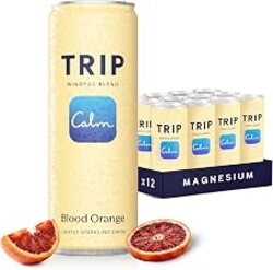 TRIP Calm Drink, Non-Alcoholic Adaptogen Mocktail Seltzer Blood Orange 12pk