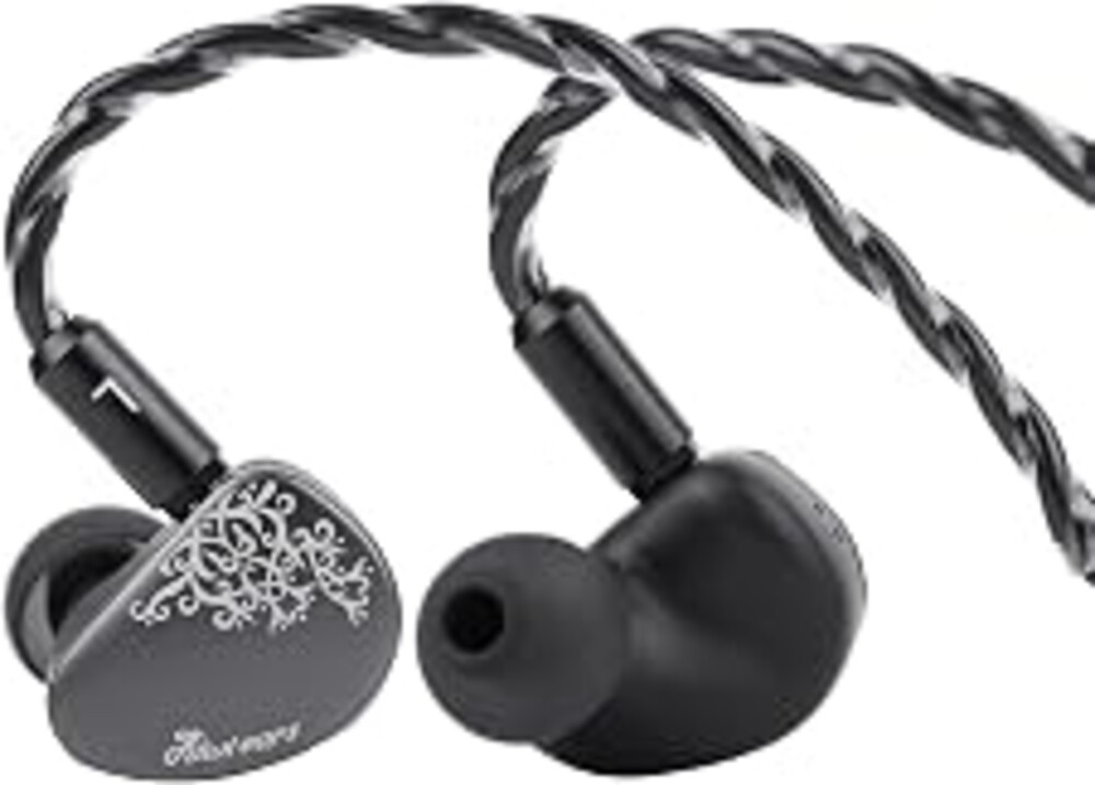 Linsoul Kiwi Ears Cadenza II 10mm Titanium Driver in Ear Monitor, HiFi Wired IEM Earphones with KARS 2.0, Precise Tonal Balance, CNC Aluminum Faceplate for Musicians Audiophiles(Grey,3.5mm No Mic)