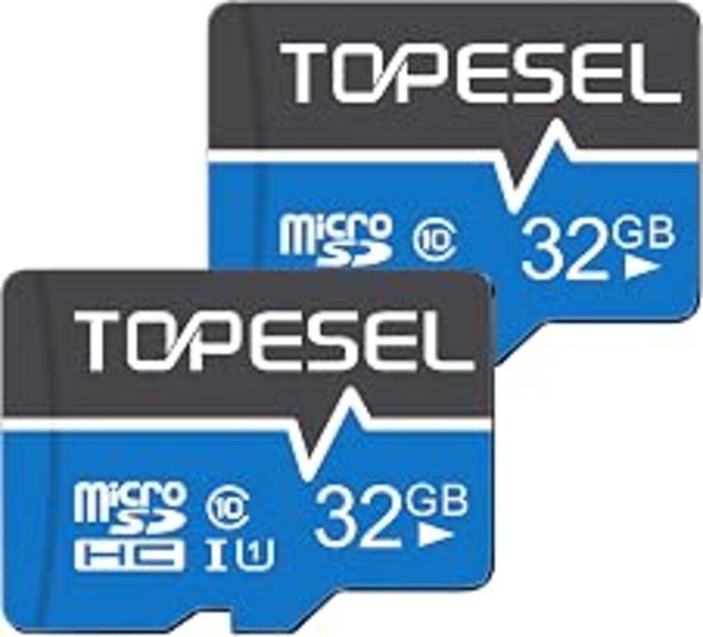 TOPESEL 32GB(The Actual Usable Capacity is 28.8GB) Micro SD Card 2 Pack Memory Cards MicroSDHC UHS-I TF Card Class 10(32GB 2Pack)