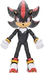 Sonic The Hedgehog – 5-Inch Shadow Action Figure – 20+ Points of Articulation – Official Collector Toy – Boys & Girls Ages 3+ | Sonic The Hedgehog Movie 5 Inch Action Figure Wave 1 - Shadow (Closed Mouth)