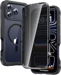 Diaclara Magnetic Designed for iPhone 17 Pro Max Case Full Body Bumper,[Compatible with MagSafe] Military Drop Proof Cover with Built-in Privacy Screen Protector,Black