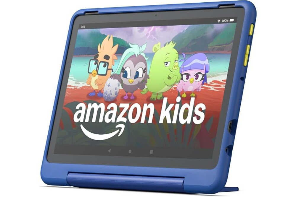 Amazon Fire HD 10 Kids Pro tablet (newest model) ages 6-12. Bright 10.1" HD screen, includes ad-free content, robust parental controls, 13-hr battery and slim case for older kids, 32 GB, Nebula