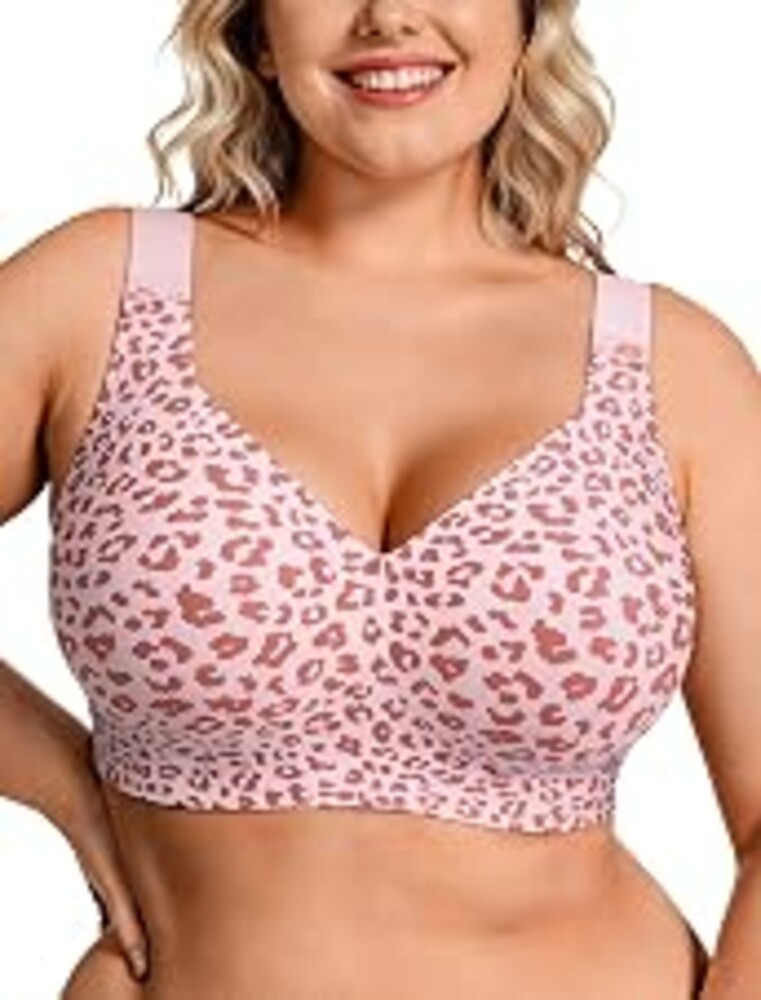 OEAK Womens Wireless Jelly Bras Plus Size Support Push Up Comfortable Bra | no underwire,full coverage,for large breast,minimizer bra,seamless,tshirt bras,everyday bra