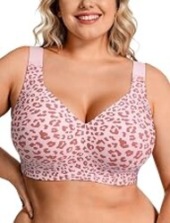 OEAK Womens Wireless Jelly Bras Plus Size Support Push Up Comfortable Bra | no underwire,full coverage,for large breast,minimizer bra,seamless,tshirt bras,everyday bra