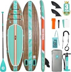 Niphean Inflatable Stand Up Paddle Board with SUP Accessories | 10’6’’ SUP, Anti-Slip EVA Deck, 450 lbs Capacity Inflatable Paddle Boards for Adults & Youth of All Skill Levels