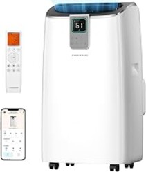 14,000 BTU Portable Air Conditioner, 4-in-1 Smart AC with WiFi | Whisper-Quiet 41 dB Cooling with App and Voice Control for Large Rooms, Apartments and Home Offices up to 750 sq. ft.