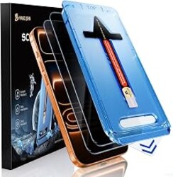 MAGIC JOHN 2 Pack for iPhone 17 Pro Max 6.9 inch Privacy Glass Screen Protector-[Anti-Spy] Auto Dust-Elimination, Bubble Free, Easy Installation, Daily Drop Protection