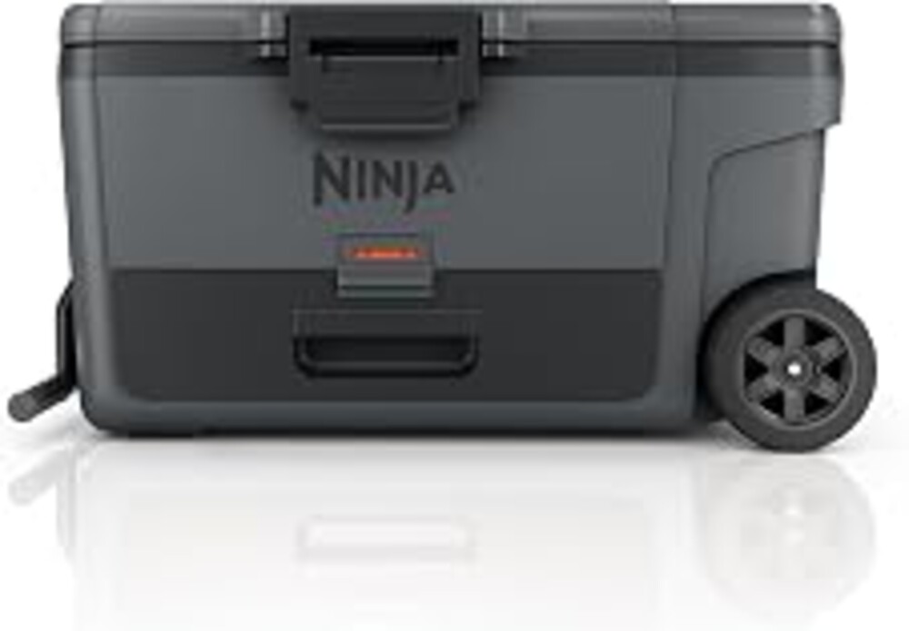 Ninja FrostVault | 65qt Wheeled Cooler with Cold Dry Zone | Integrated Fridge-Temp Dry Storage Drawer | Premium Heavy-Duty Insulated Cooler | Keeps Ice for Days | Charcoal Gray | FB265CG