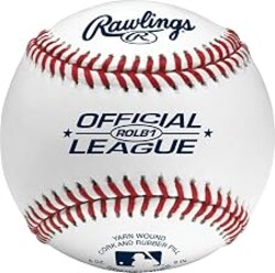 Rawlings | Official League Baseballs | Competition Grade | ROLB1 | Youth/14U | Game/Practice Use | 12 Count