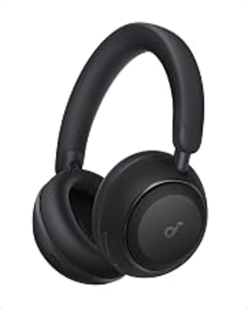 Soundcore Anker Space 2 Bluetooth 6.1 Over-Ear Headphones, Travel-Ready | Active Noise Cancelling, 50H Playtime, LDAC Hi-Res, Dual Connection, Clear Calls, Nap Mode, Wearing Detection, Fast Charging