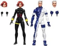 Marvel Legends Series Black Widow & Quicksilver, Avengers: The Crossing Comics Collectible 6-Inch Action Figures | Marvel Legends Avengers 6 Inch Action Figure 2-Pack - Black Widow & Quicksilver