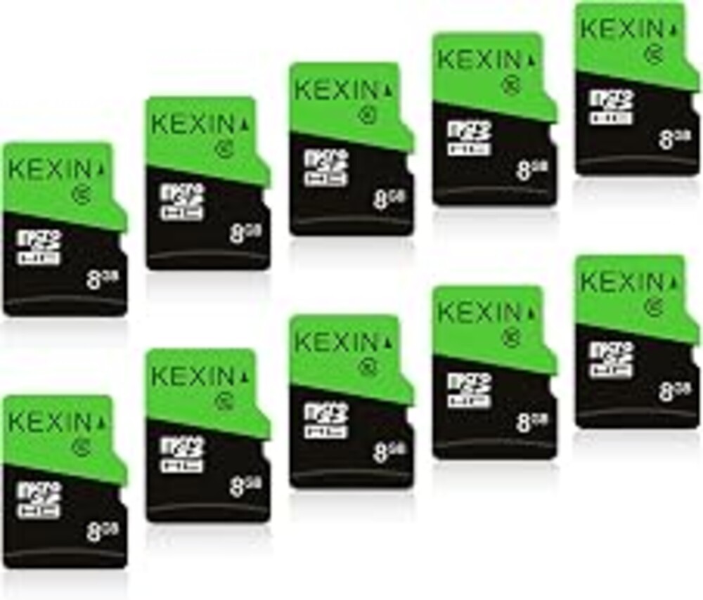 KEXIN 8GB Micro SD Cards Bulk with SD Adapter microSDHC Memory Card UHS-I C10 20Pack Micro SD Cards Multipack Full HD TF Card for Smartphone Tablet Dash Cam Drone 8G 20Pack
