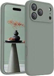 FireNova Magnetic for iPhone 17 Pro Case, 6.3", Calke Green | Compatible with MagSafe, Integrated Silicone Camera Control Button, Camera Protection, Anti-Scratch Soft Microfiber Lining