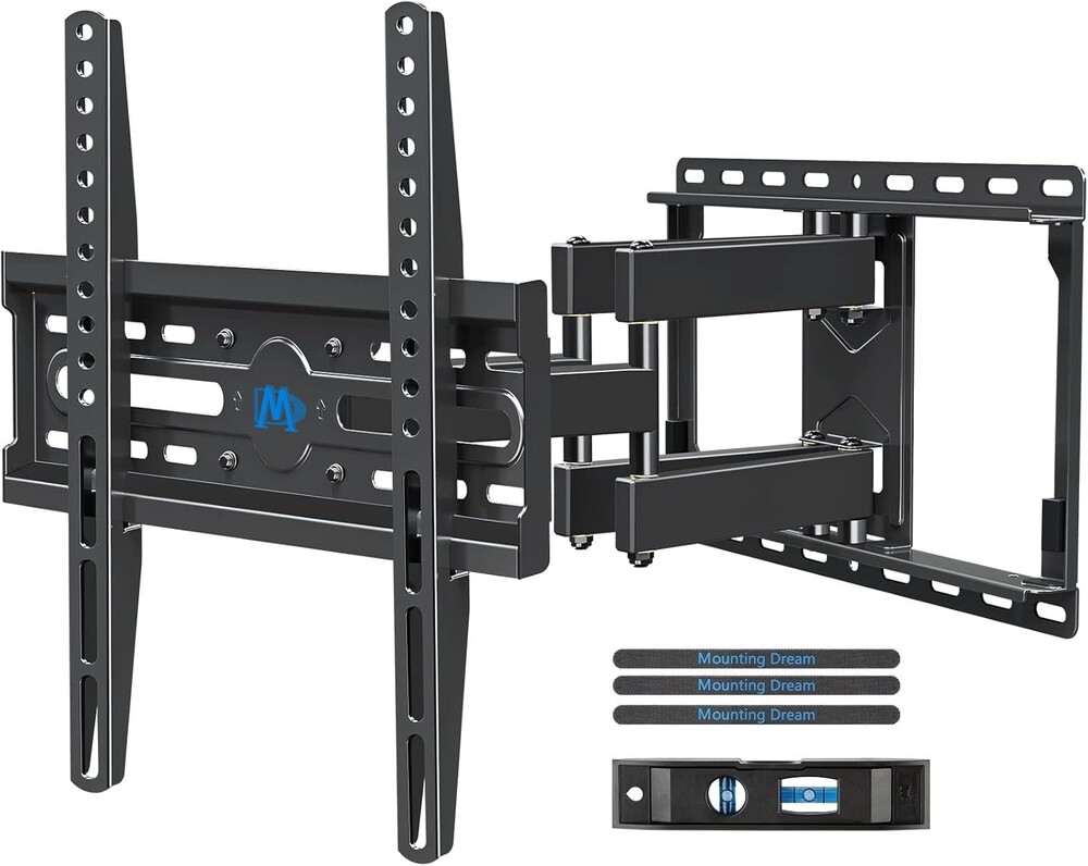 Mounting Dream TV Wall Mount for 32-65 Inch Television,Mount with Swivel and Tilt, Full Motion Bracket with Articulating Dual