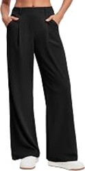Ewedoos Wide Leg Pants Woman Stretchy Work Dress Pants Women Trendy 2026 Business Casual Outfits Comfort Fit Slacks Trousers