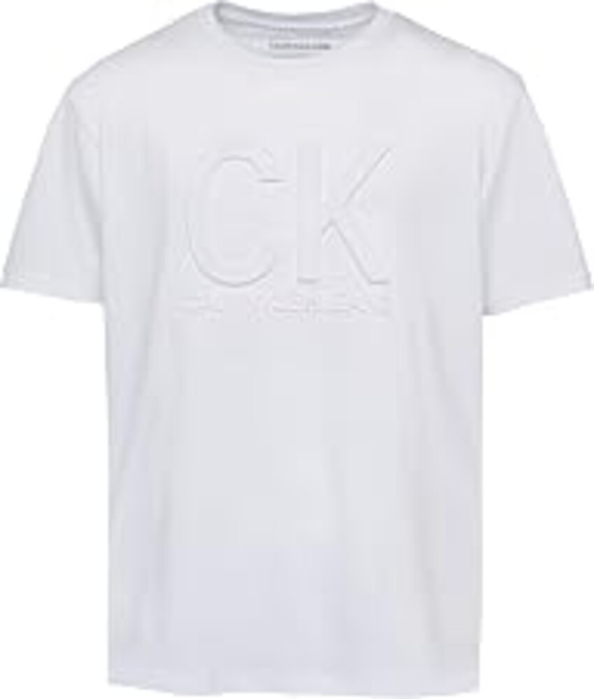 Calvin Klein Boys' Short Sleeve Graphic Crew Neck T-Shirt, Comfortable, Relaxed Fit